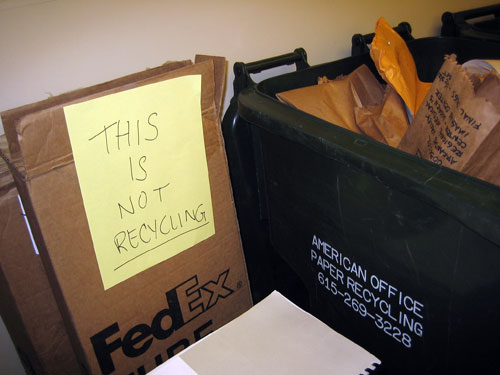 This is not recycling.
